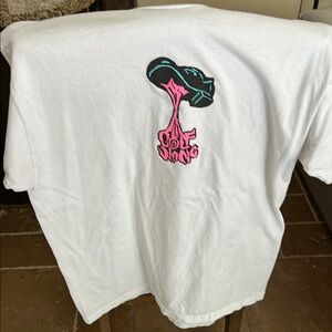 Golf Wang Men’s White and Pink Short Sleeve Tee